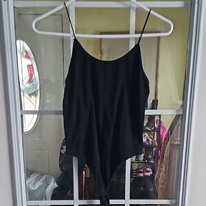 Women's Black Spaghetti Strap Top